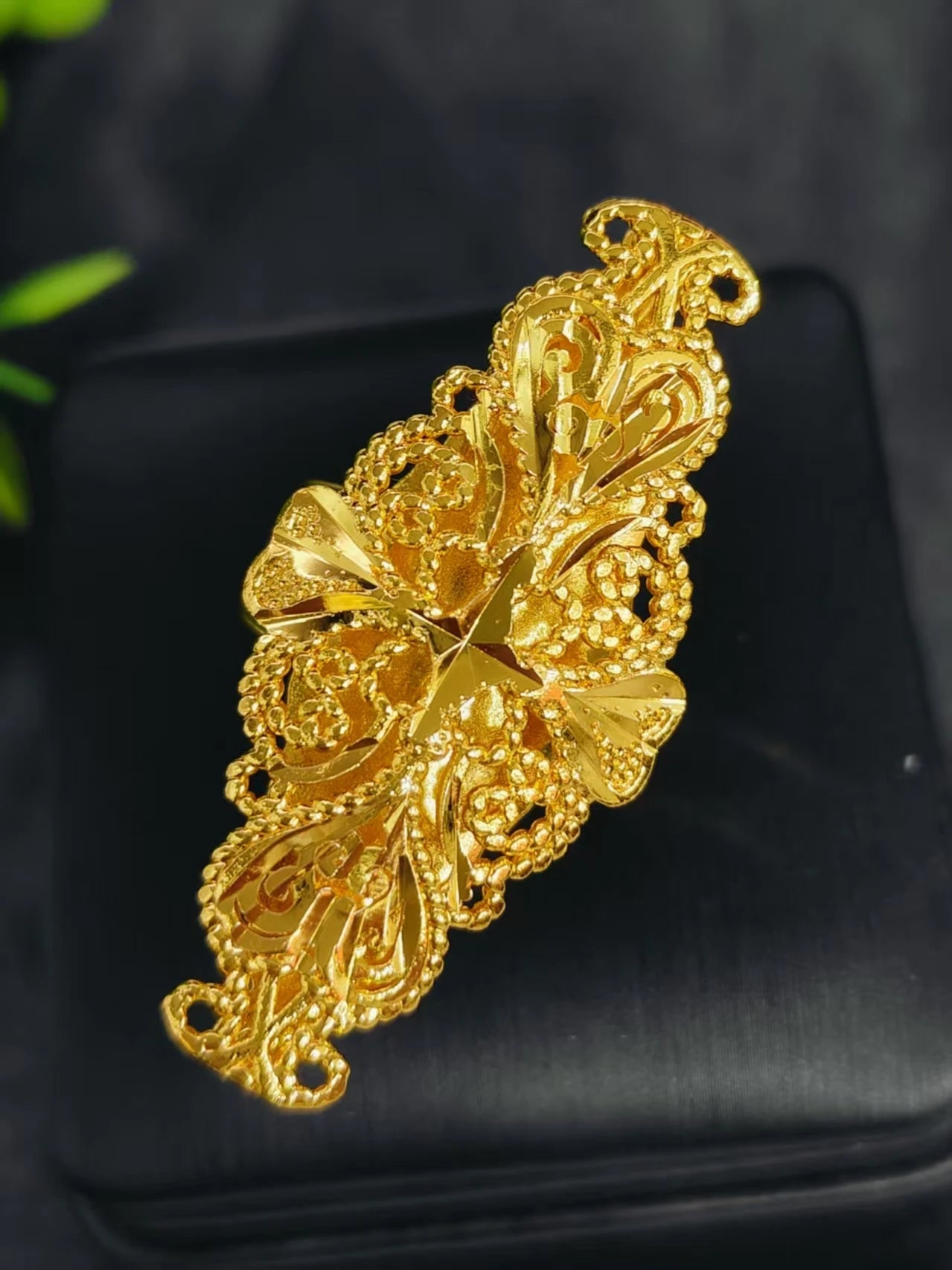 Golden Ring Brazilian Women 24K Gold Plated