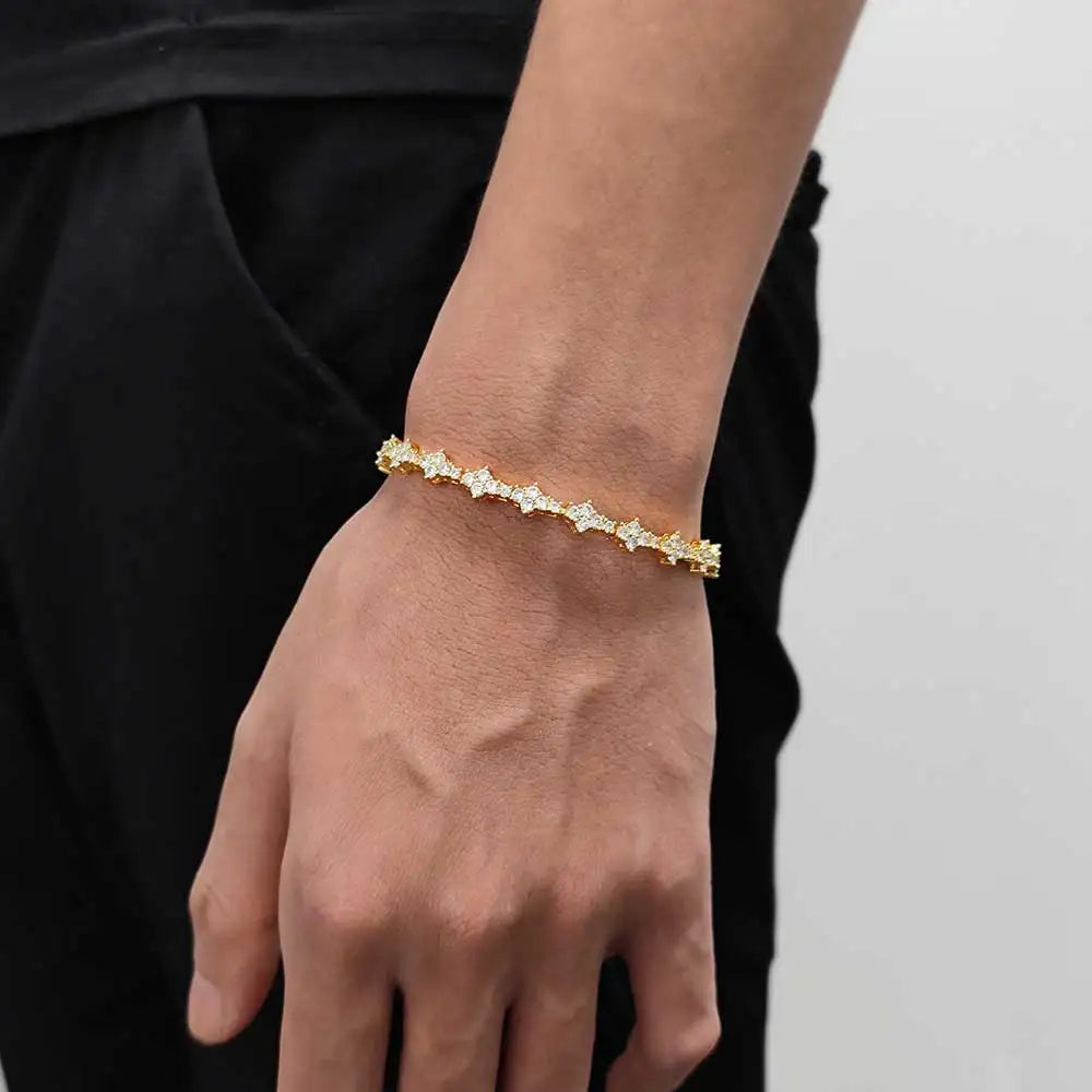 Tennis Chain Necklace for Men Women Iced Out Bling Prong-Setting 925 Sterling Silver Real Moissanite Fashion Jewelry