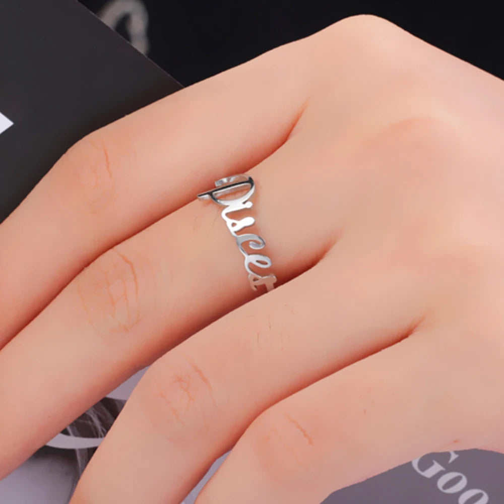 Rings Couple Gold Color