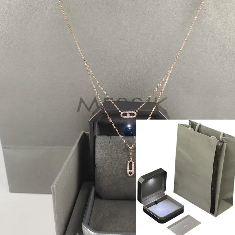 Exquisite Design Women's Minimalist Double-layer Necklace. Exquisite design suitable for everyday wear, a classic luxury brand j