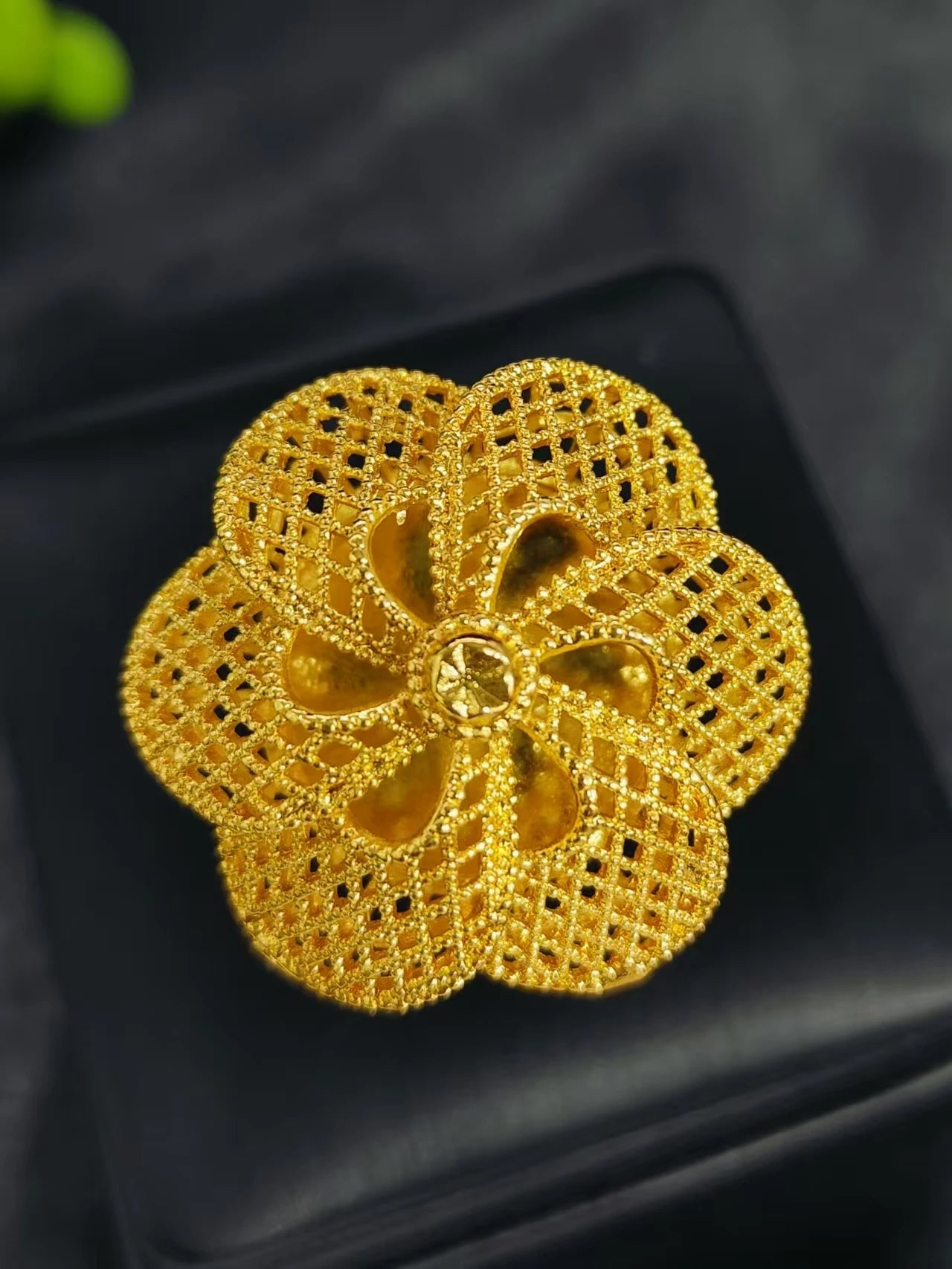 Golden Ring Brazilian Women 24K Gold Plated