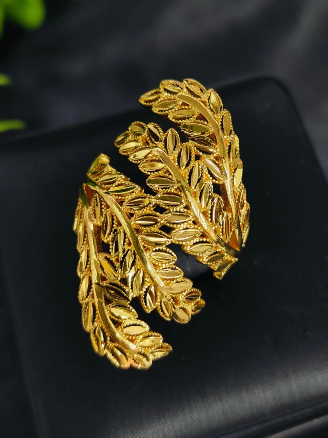 Golden Ring Brazilian Women 24K Gold Plated