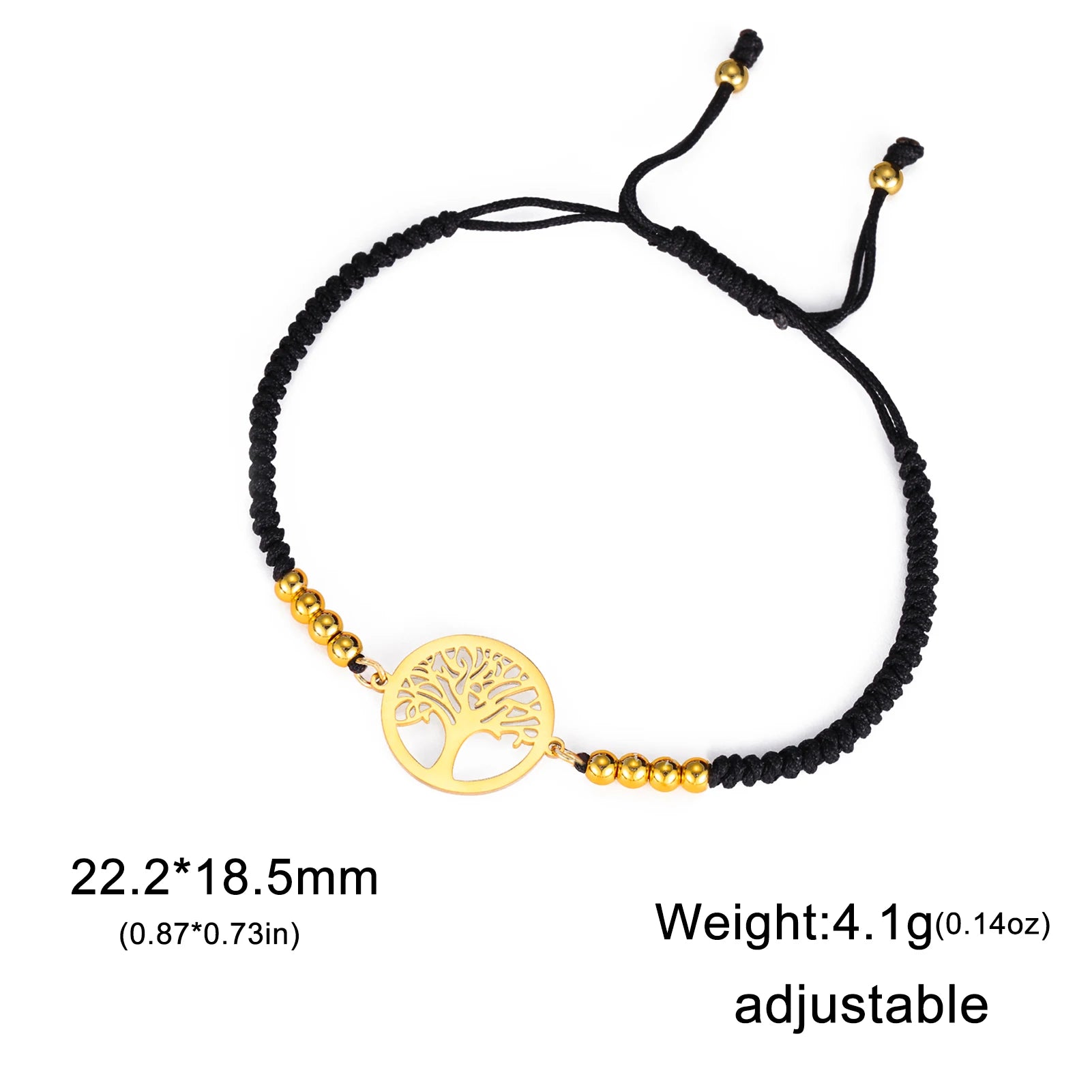 Bracelet For Men Women Stainless Steel Bracelets Hollow Life Tree Pendant Classic