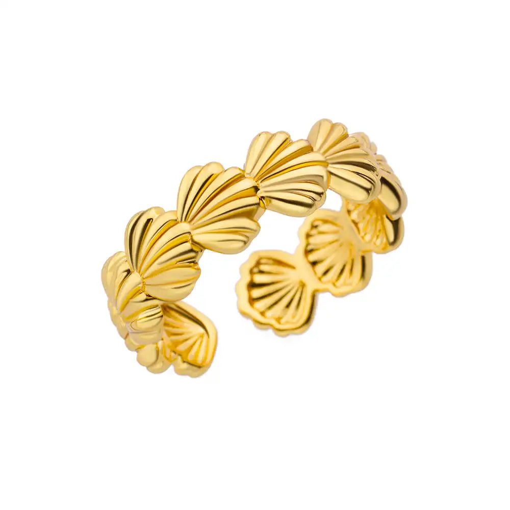 Gold Color Opening Couple Ring