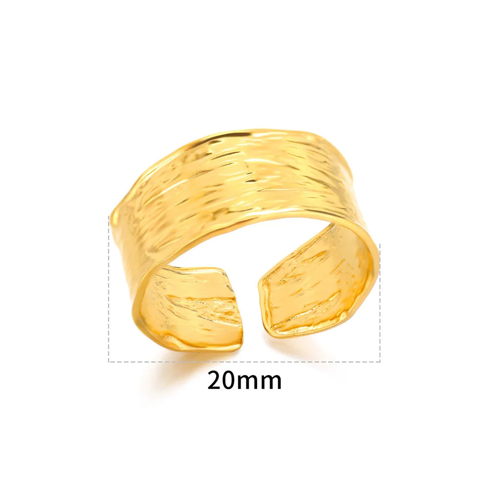 Gold Color Opening Couple Ring