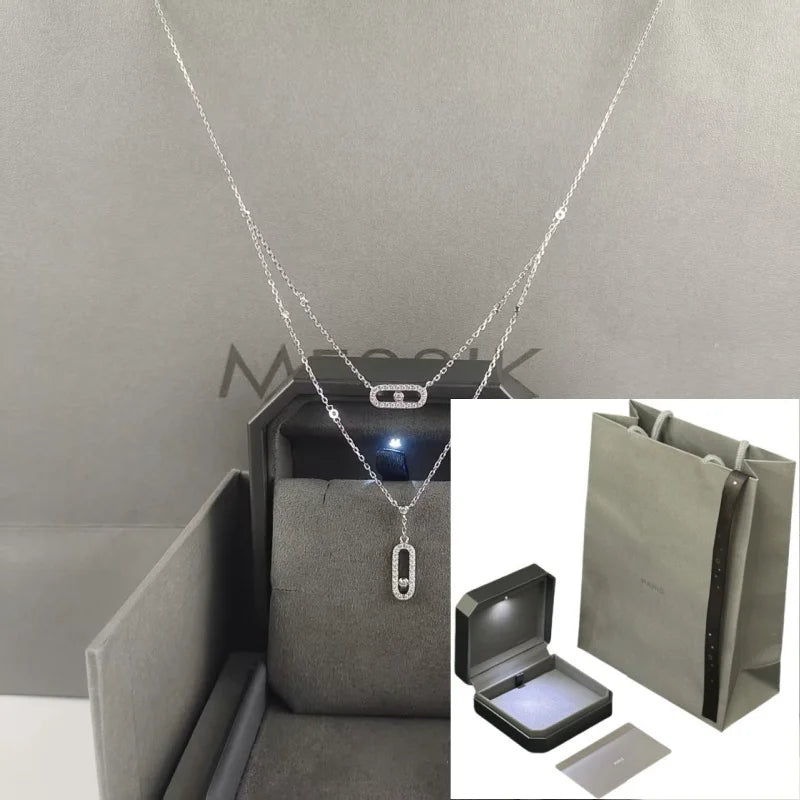 Exquisite Design Women's Minimalist Double-layer Necklace. Exquisite design suitable for everyday wear, a classic luxury brand j