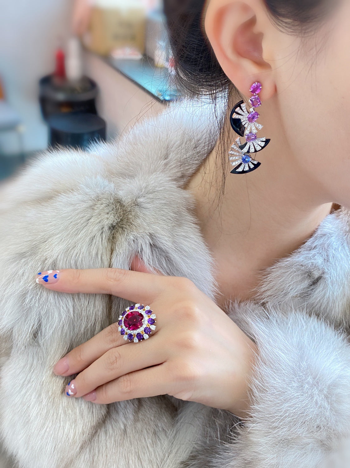 925 Silver Ring Oval Vintage Real Ruby Rings