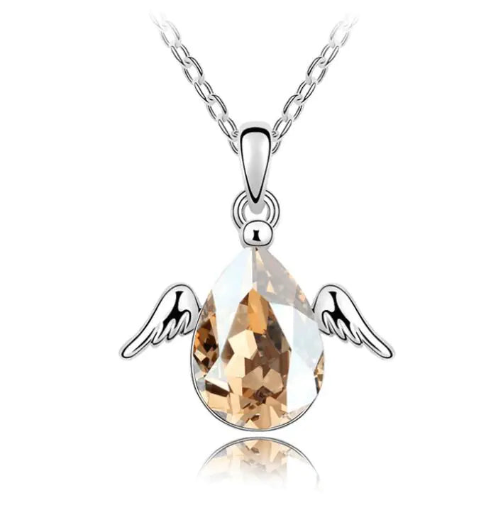 Little Angel Jewelry Necklace with Crystal