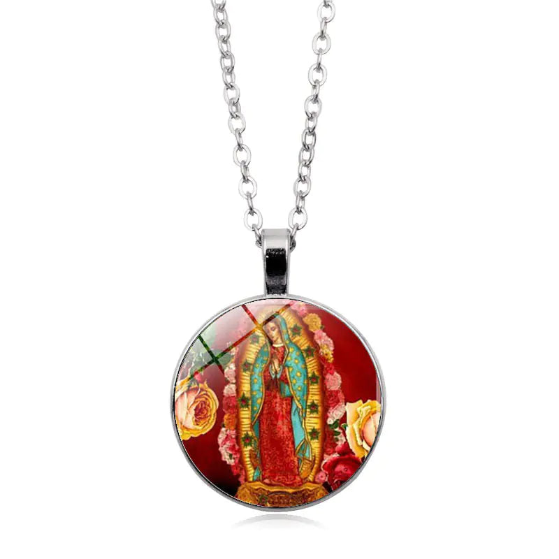 Mary Pendant Necklace, Angel Necklace, Fashion Jewelry