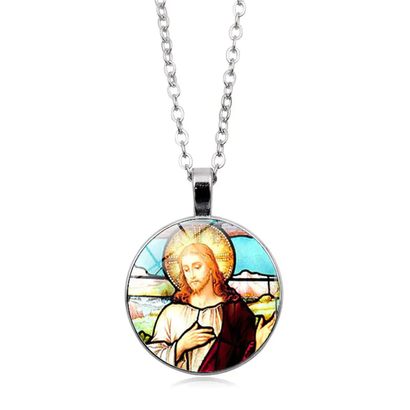 Mary Pendant Necklace, Angel Necklace, Fashion Jewelry
