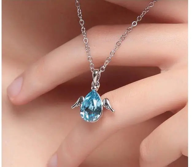 Little Angel Jewelry Necklace with Crystal